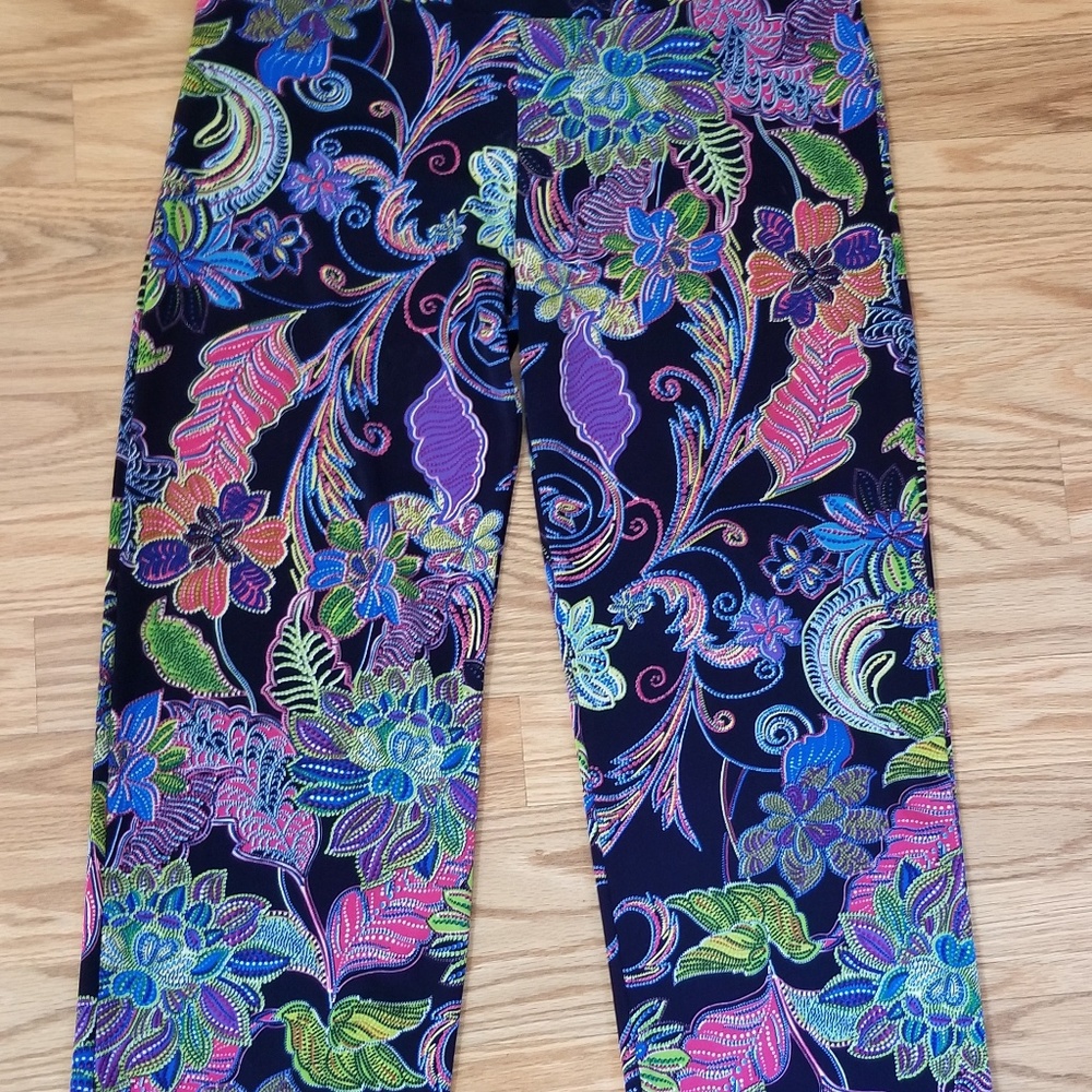 Papillon blanc crop pants